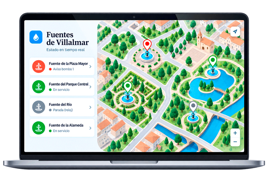 Gestión de fuentes municipales